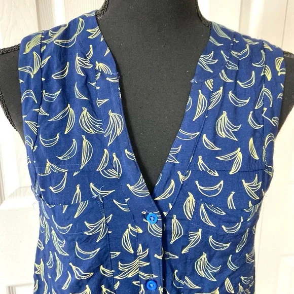 Anthropologie Maeve Sunseeker Banana Sleeveless Blouse - Picture 9 of 15